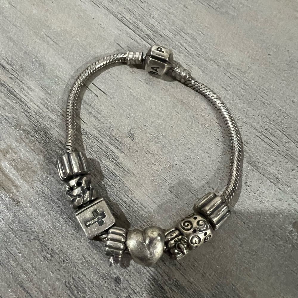 Pandora original bracelet and charms 2000